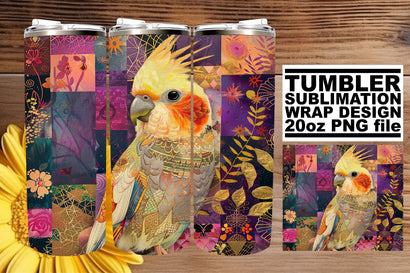 Whimsical Feathered Friends Tumbler Design - 20oz Sublimation Sublimation afrosvg 