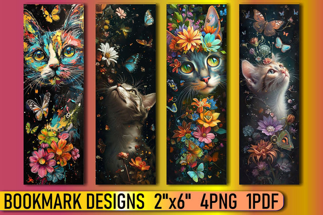 Whimsical Feline Art Sublimation Prints at SoFontsy Sublimation afrosvg 