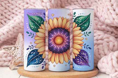 Whimsical Floral 20oz Tumbler Wrap Sublimation DesignSVG 