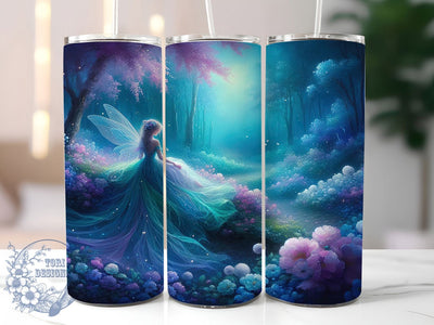 Whimsical Floral Fairy Tumbler, Fantasy Tumbler, Stylish 20oz Wrap, Sublimation Design, Trendy Gift Idea, Whimsical Fairy Wrap, Botanical Fairy Tumbler Sublimation ToriDesigns 