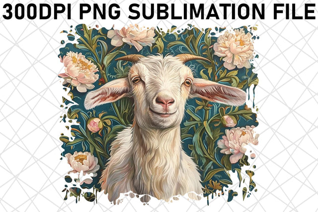 Whimsical Flowered Farm Critter Art Sublimation afrosvg 