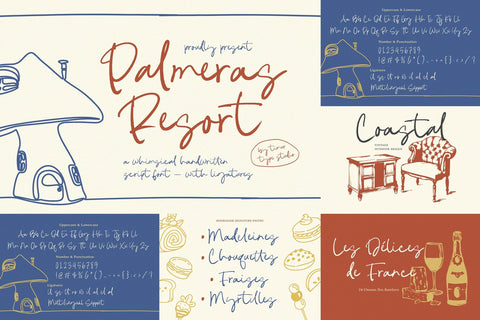 Whimsical Font Bundle - 10 Fonts Font Timur type 