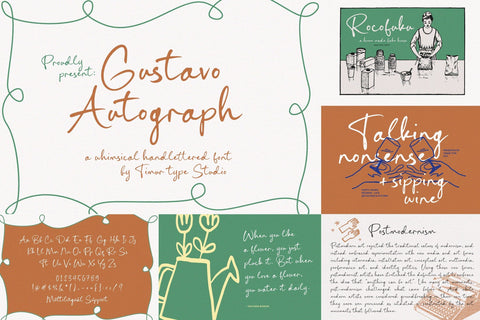 Whimsical Font Bundle - 10 Fonts Font Timur type 