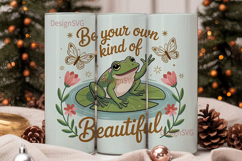 Whimsical Frog 20oz Tumbler Wrap Sublimation DesignSVG 