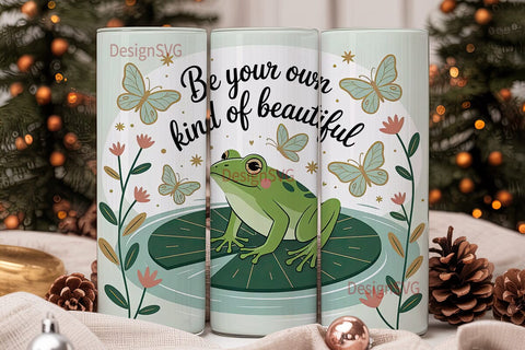 Whimsical Frog 20oz Tumbler Wrap Sublimation DesignSVG 
