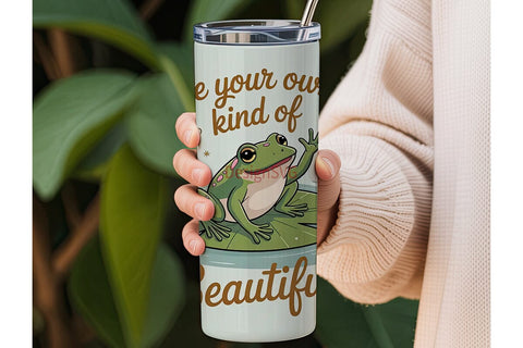 Whimsical Frog 20oz Tumbler Wrap Sublimation DesignSVG 