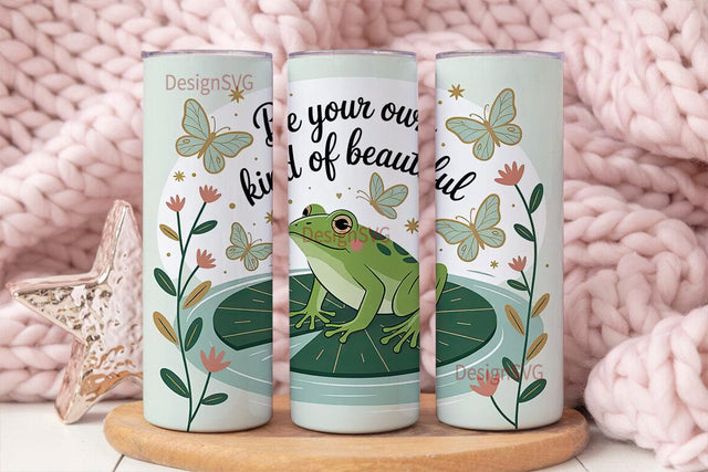 Whimsical Frog 20oz Tumbler Wrap Sublimation DesignSVG 
