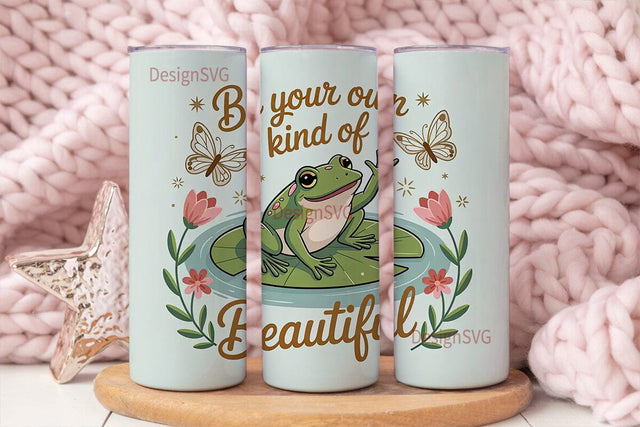 Whimsical Frog 20oz Tumbler Wrap Sublimation DesignSVG 