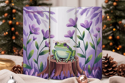 Whimsical Frog 20oz Tumbler Wrap Sublimation DesignSVG 