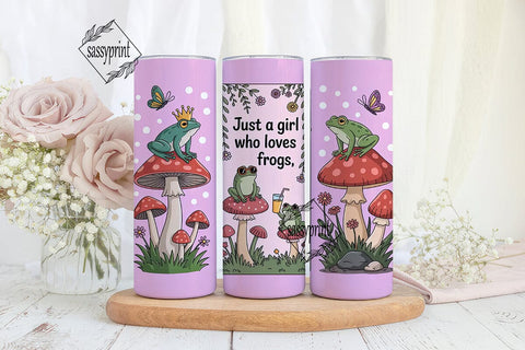 Whimsical Frog Tumbler Wrap Sublimation sassyprint 
