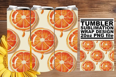 Whimsical Fruit Pattern Tumbler Wrap Sublimation Art Sublimation afrosvg 