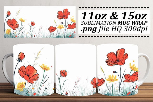 Whimsical Garden Delight Mug Sublimation Art Sublimation afrosvg 
