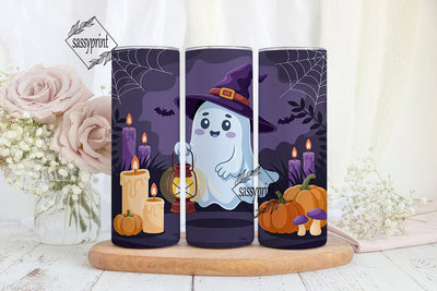 Whimsical Ghost Halloween 20oz Tumbler Sublimation sassyprint 