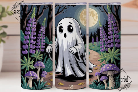 Whimsical Ghost Halloween 20oz Tumbler Sublimation sassyprint 