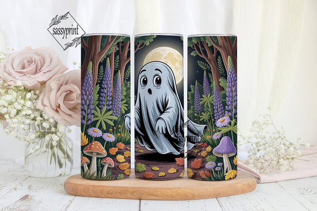 Whimsical Ghost Halloween 20oz Tumbler Sublimation sassyprint 