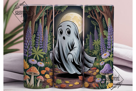 Whimsical Ghost Halloween 20oz Tumbler Sublimation sassyprint 
