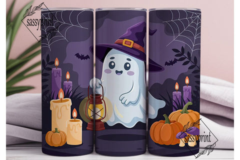 Whimsical Ghost Halloween 20oz Tumbler Sublimation sassyprint 