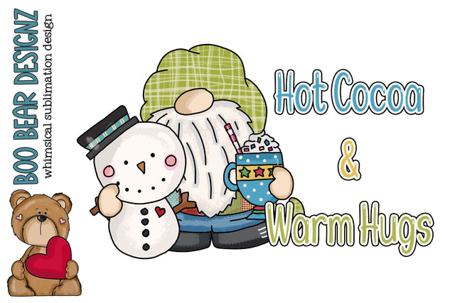 Whimsical Gnome Clipart Sublimation Boo Bear Designz 