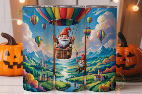 Whimsical Gnomes 20oz Tumbler Sublimation PixelChick 
