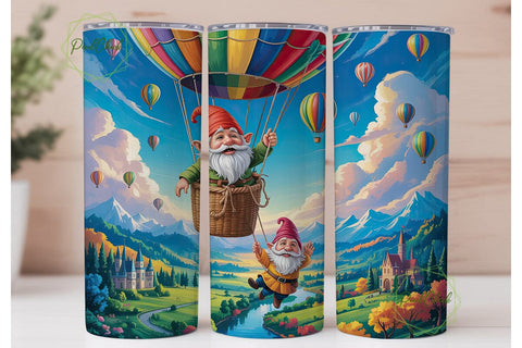 Whimsical Gnomes 20oz Tumbler Sublimation PixelChick 