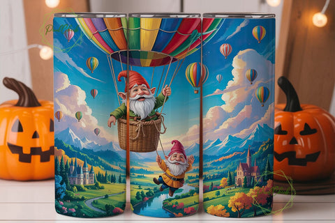 Whimsical Gnomes 20oz Tumbler Sublimation PixelChick 