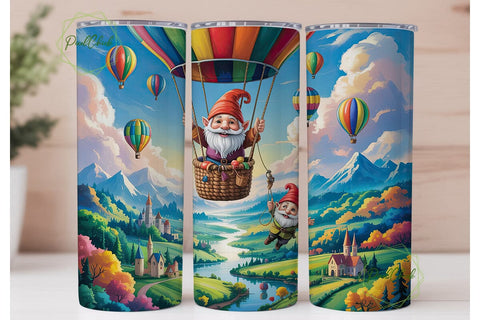 Whimsical Gnomes 20oz Tumbler Sublimation PixelChick 