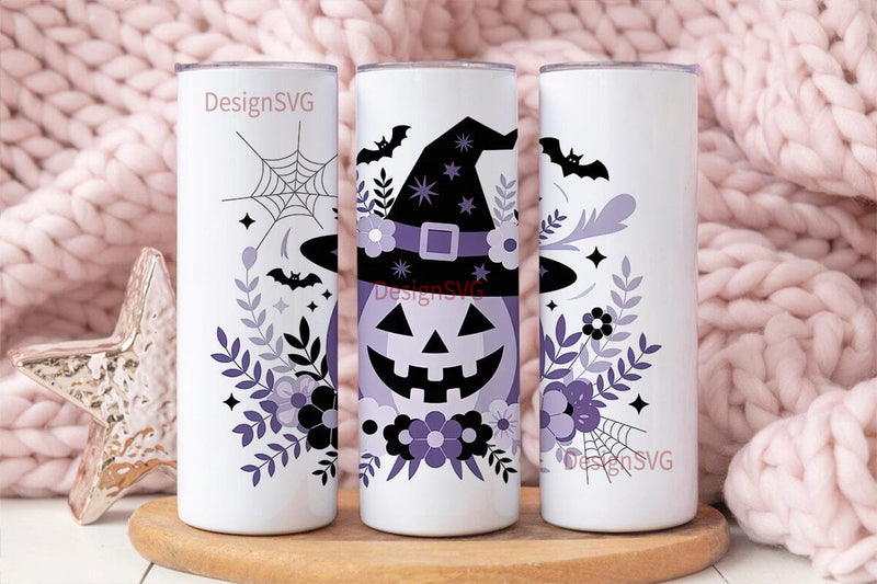 Whimsical Halloween 20oz Tumbler Wrap Sublimation DesignSVG 