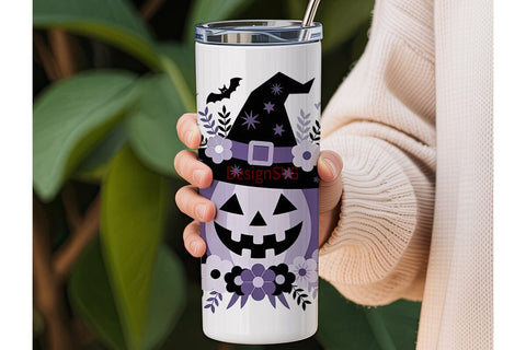 Whimsical Halloween 20oz Tumbler Wrap Sublimation DesignSVG 
