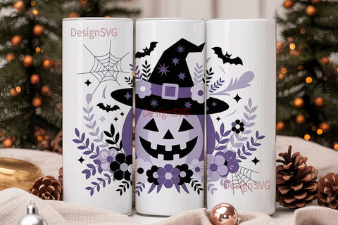 Whimsical Halloween 20oz Tumbler Wrap Sublimation DesignSVG 