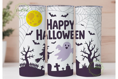 Whimsical Halloween 20oz Tumbler Wrap Sublimation PixelChick 