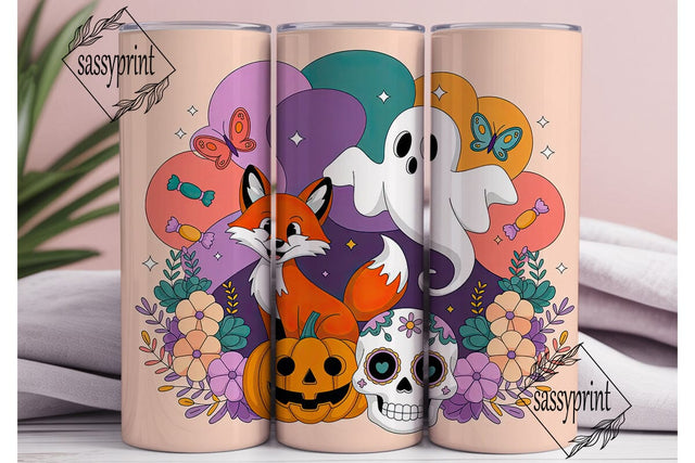 Whimsical Halloween 20oz Tumbler Wrap Sublimation sassyprint 