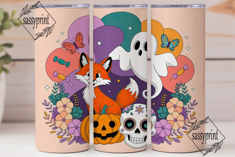 Whimsical Halloween 20oz Tumbler Wrap Sublimation sassyprint 