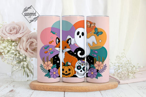 Whimsical Halloween 20oz Tumbler Wrap Sublimation sassyprint 