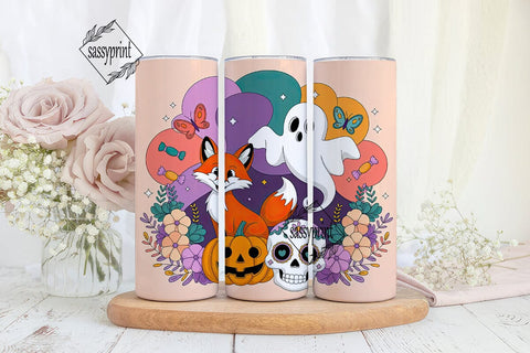 Whimsical Halloween 20oz Tumbler Wrap Sublimation sassyprint 