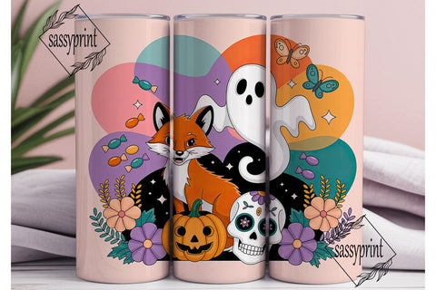 Whimsical Halloween 20oz Tumbler Wrap Sublimation sassyprint 