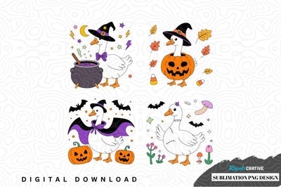Whimsical halloween duck sublimation png design Sublimation Regulrcrative 