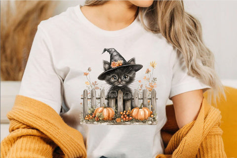 Whimsical Halloween Peeking Clipart PNG Sublimation SVGArt 
