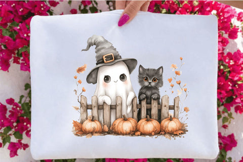 Whimsical Halloween Peeking Clipart PNG Sublimation SVGArt 