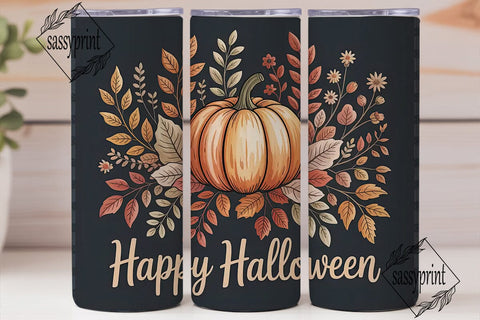 Whimsical Halloween Pumpkin 20oz Tumbler Sublimation sassyprint 
