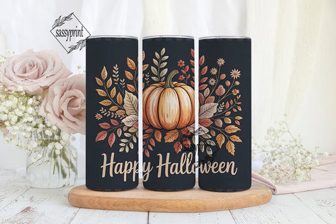 Whimsical Halloween Pumpkin 20oz Tumbler Sublimation sassyprint 