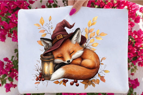 Whimsical Halloween Sleep Animal Clipart Sublimation SVGArt 