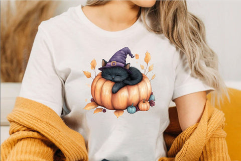 Whimsical Halloween Sleep Animal Clipart Sublimation SVGArt 