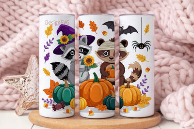 Whimsical Halloween Tumbler Wrap Sublimation DesignSVG 
