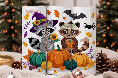 Whimsical Halloween Tumbler Wrap Sublimation DesignSVG 