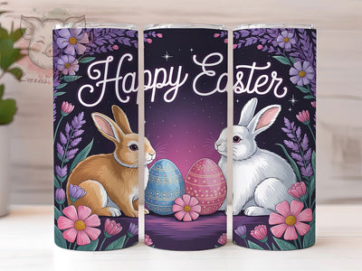 Whimsical Happy Easter Bunny Tumbler, Happy Easter Tumbler, Easter Egg Wrap, Whimsical Bunny Wrap, Spring Holiday Wrap, Sublimation Design, Trendy Gift Idea Sublimation Lara' s Designs 
