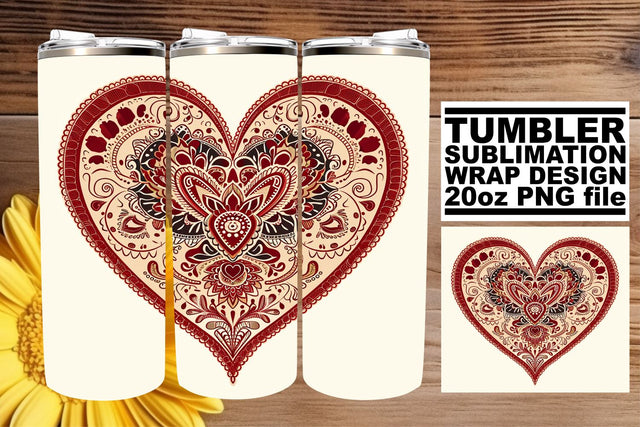 Whimsical Heart Decor - Sublimation Elegance Sublimation afrosvg 