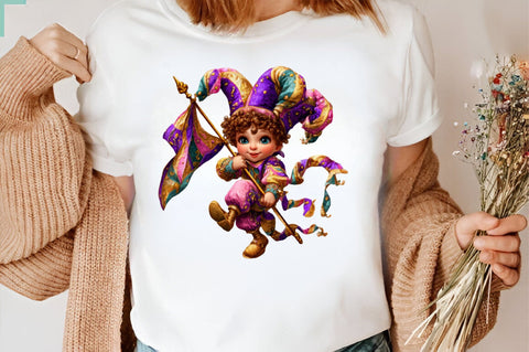 whimsical jester character PNG Sublimation SVGArt 