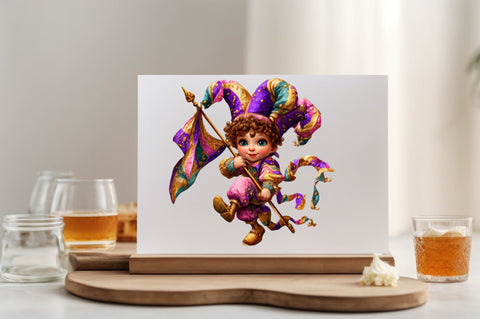 whimsical jester character PNG Sublimation SVGArt 