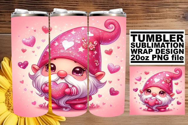 Whimsical Love Gnomes Magic Wrap Sublimation afrosvg 