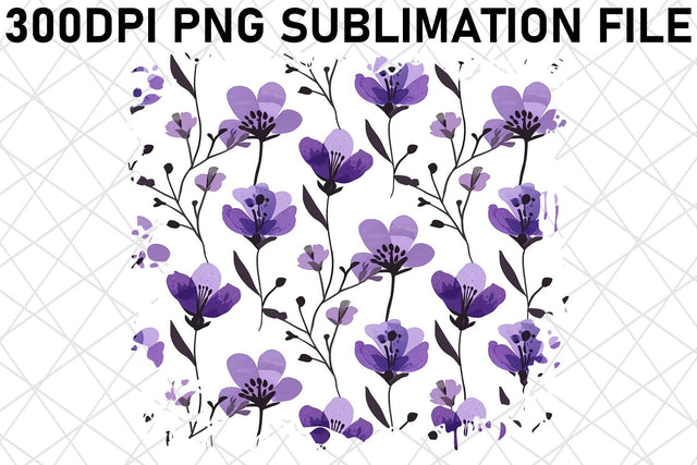 Whimsical Meadow Sublimation Pattern, Radiant Bloom PNG Design, Vibrant Petals, Garden Vibes Sublimation afrosvg 